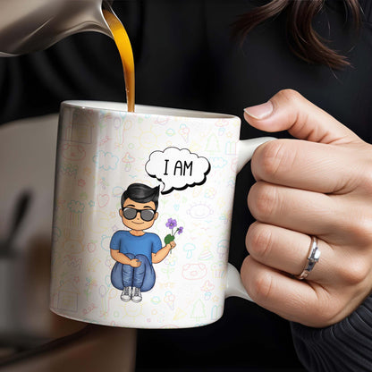 I AM - Personalized Custom Coffee Mug - KID032_MG