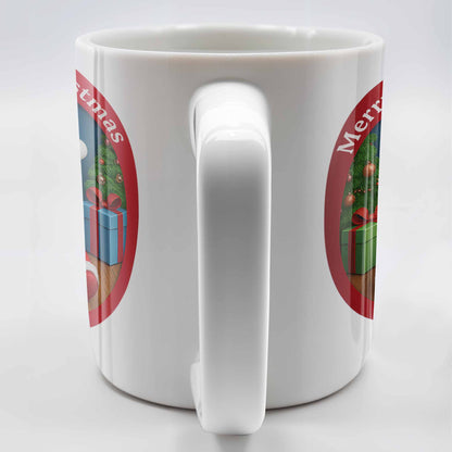 Merry 1st Christmas, Baby With Christmas Tree And Gifts - Personalized Custom Coffee Mug - KID226_MG
