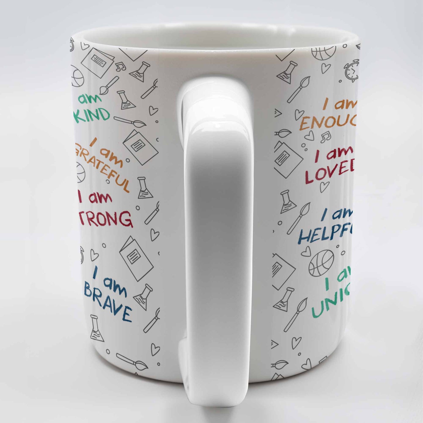 I Am Loved, I Am Kind, I Am Strong, Celebrate Uniqueness - Personalized Custom Coffee Mug - KID243_MG
