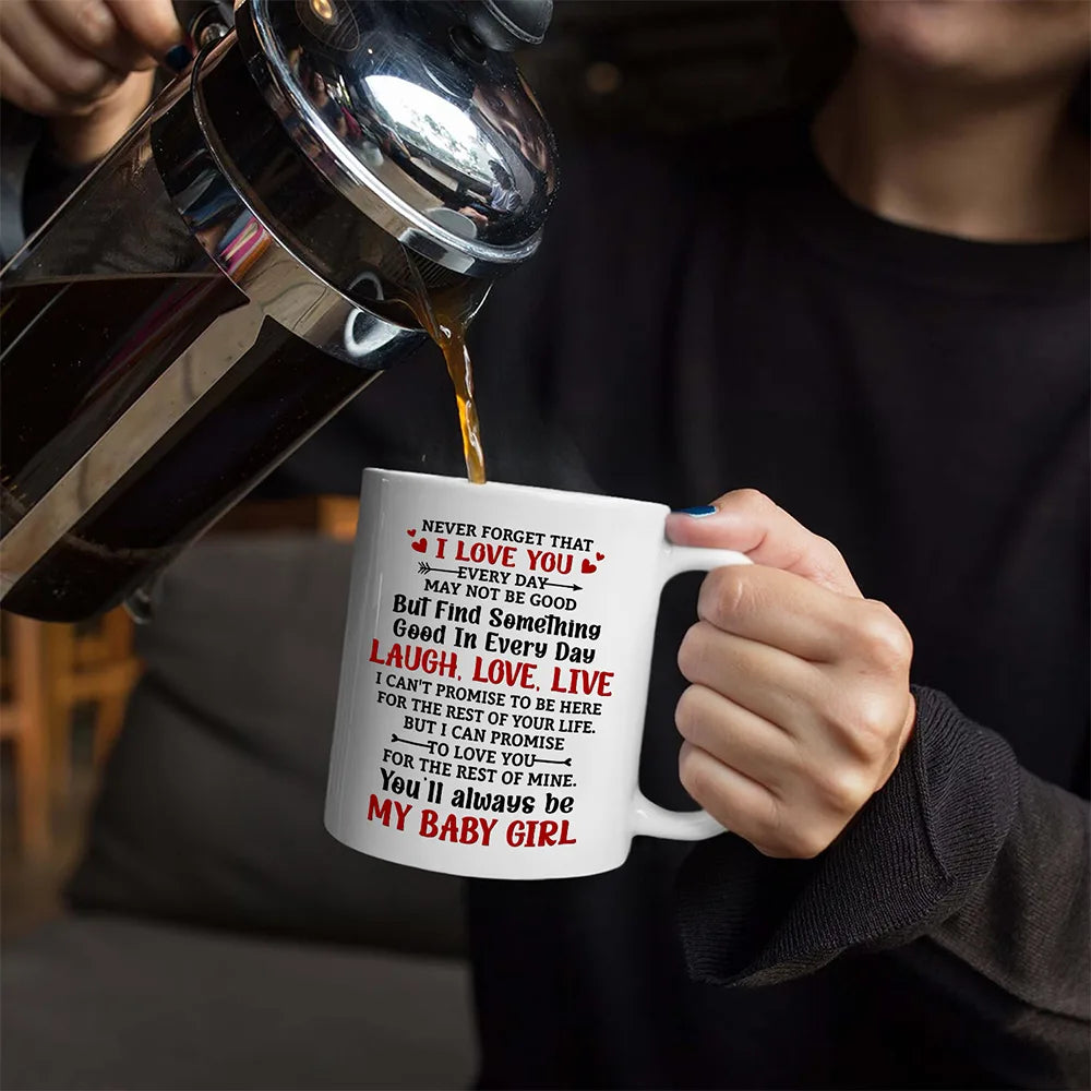 My Daughter Never Forget That I Love You Forever - Personalized Mug