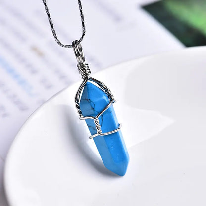 Natural Amethyst Crystal Point Pendant: Diy Jewelry Gift