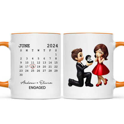 Personalized Mr Mrs Coffee Mug, Marriage Proposal Personalized Engagement Gift for him, Gift for her