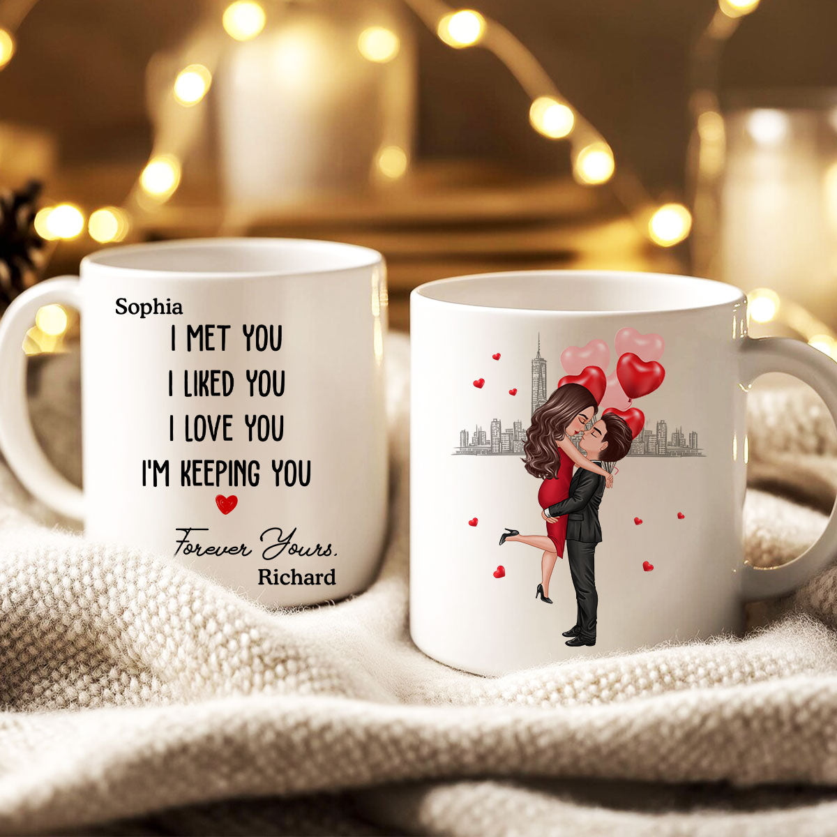 Forever Yours Couple Anniversary Gift Personalized Mug