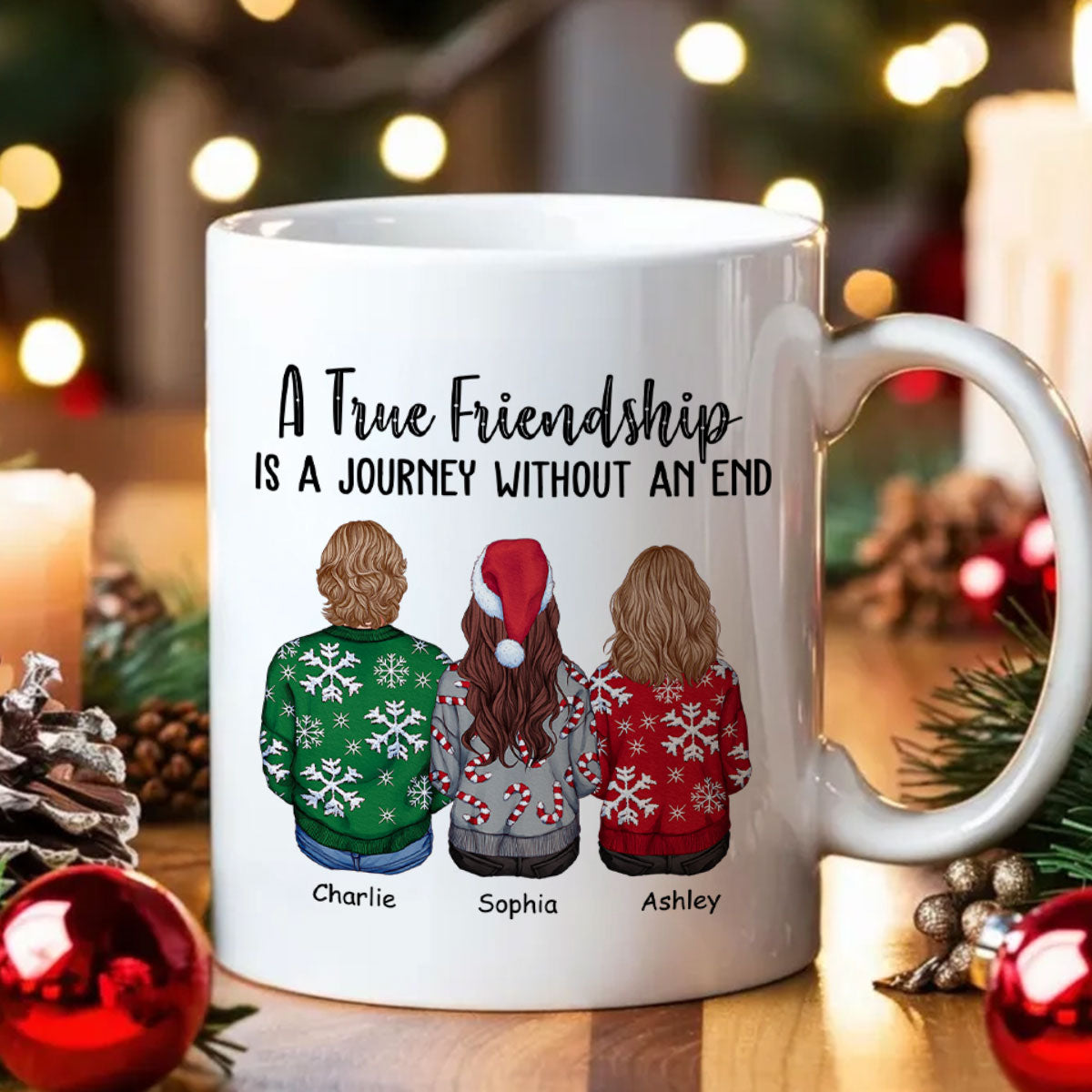 Personalized Best Friends Mug Gift, Personalized Friendship Gift, Soul Sister Christmas Gift for Best Friend, Long Distance Friendship Gift