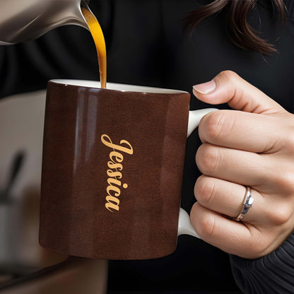 Strong And Capable Woman, Dignified Love Architect - Personalized Custom Coffee Mug - LAT011_MG