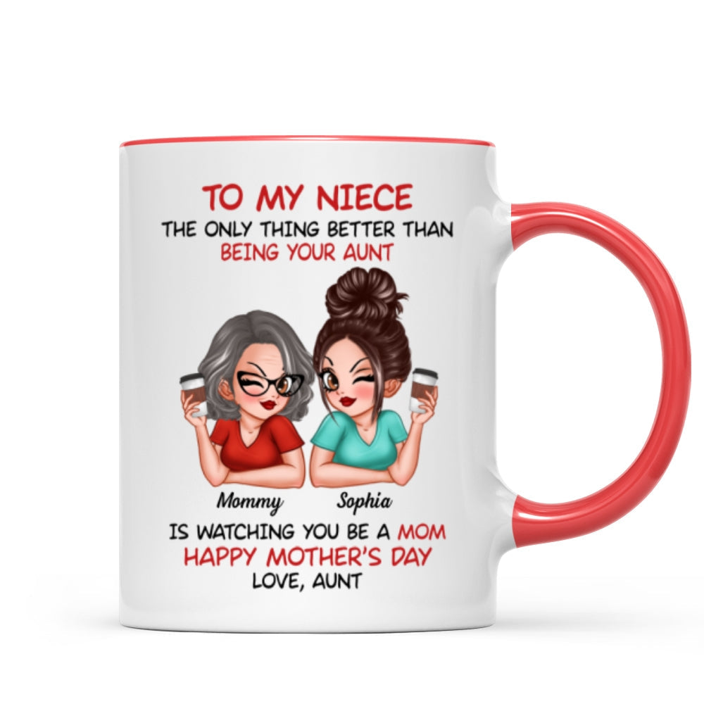 To My Niece From Aunt Happy Mother's Day Personalized Mug