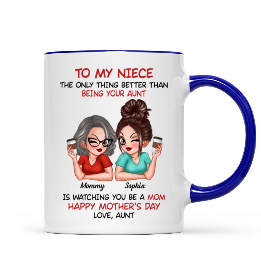 To My Niece From Aunt Happy Mother's Day Personalized Mug