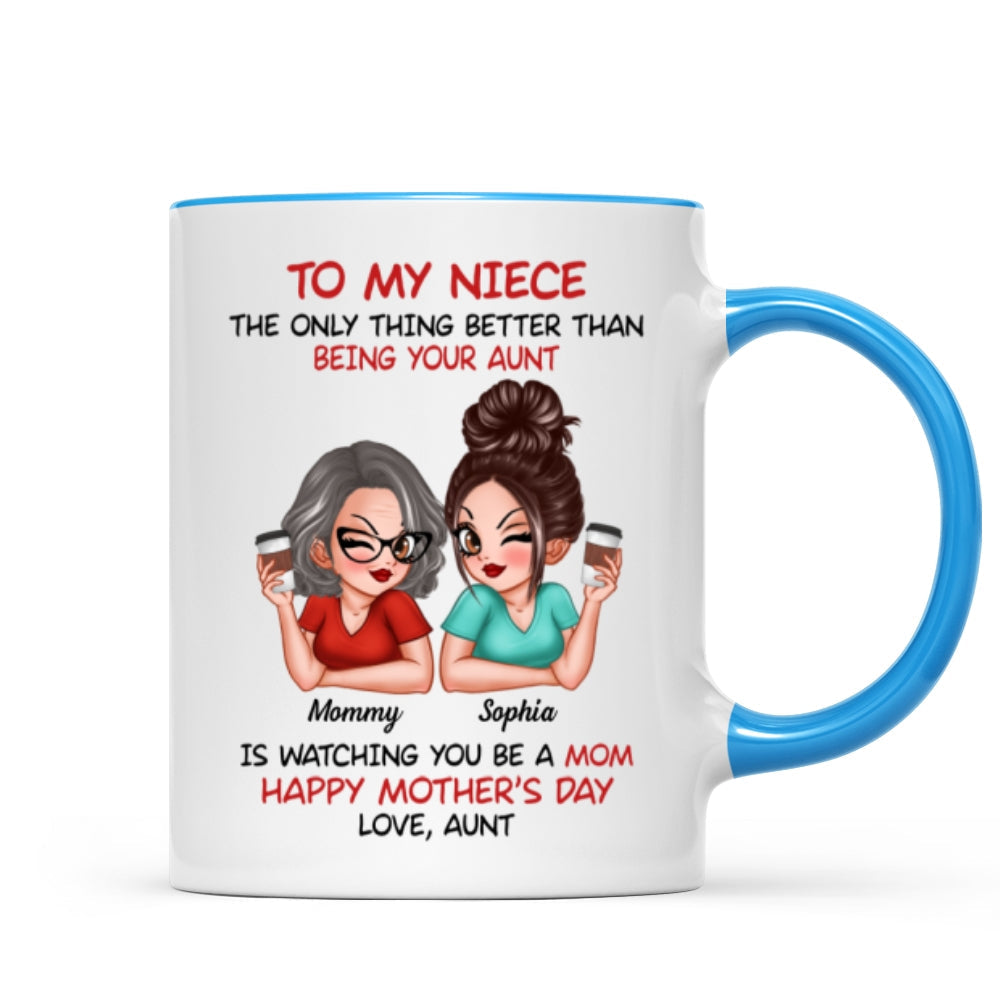 To My Niece From Aunt Happy Mother's Day Personalized Mug