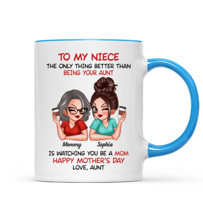 To My Niece From Aunt Happy Mother's Day Personalized Mug