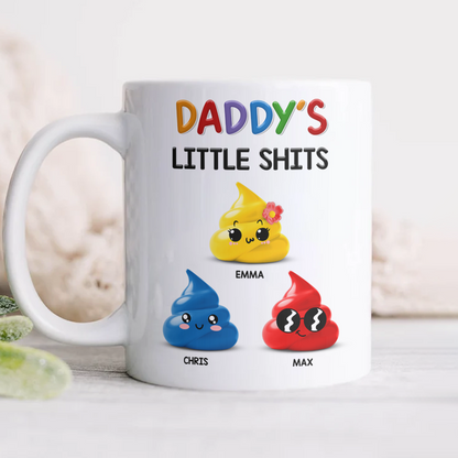 Mommy's Little Sh*ts Personalized White Mug Funny Gift For Family CH07 895286