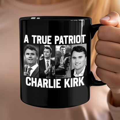 Justice for Charlie Kirk - Prayers Up for Charlie Black Mug HA75 64490
