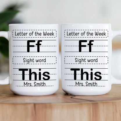 Letter Of The Week F This - Personalized Mug