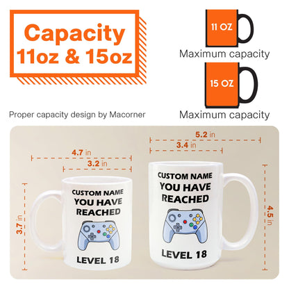 Level Mug - Personalized Mug - Birthday Gift For Friends And Family