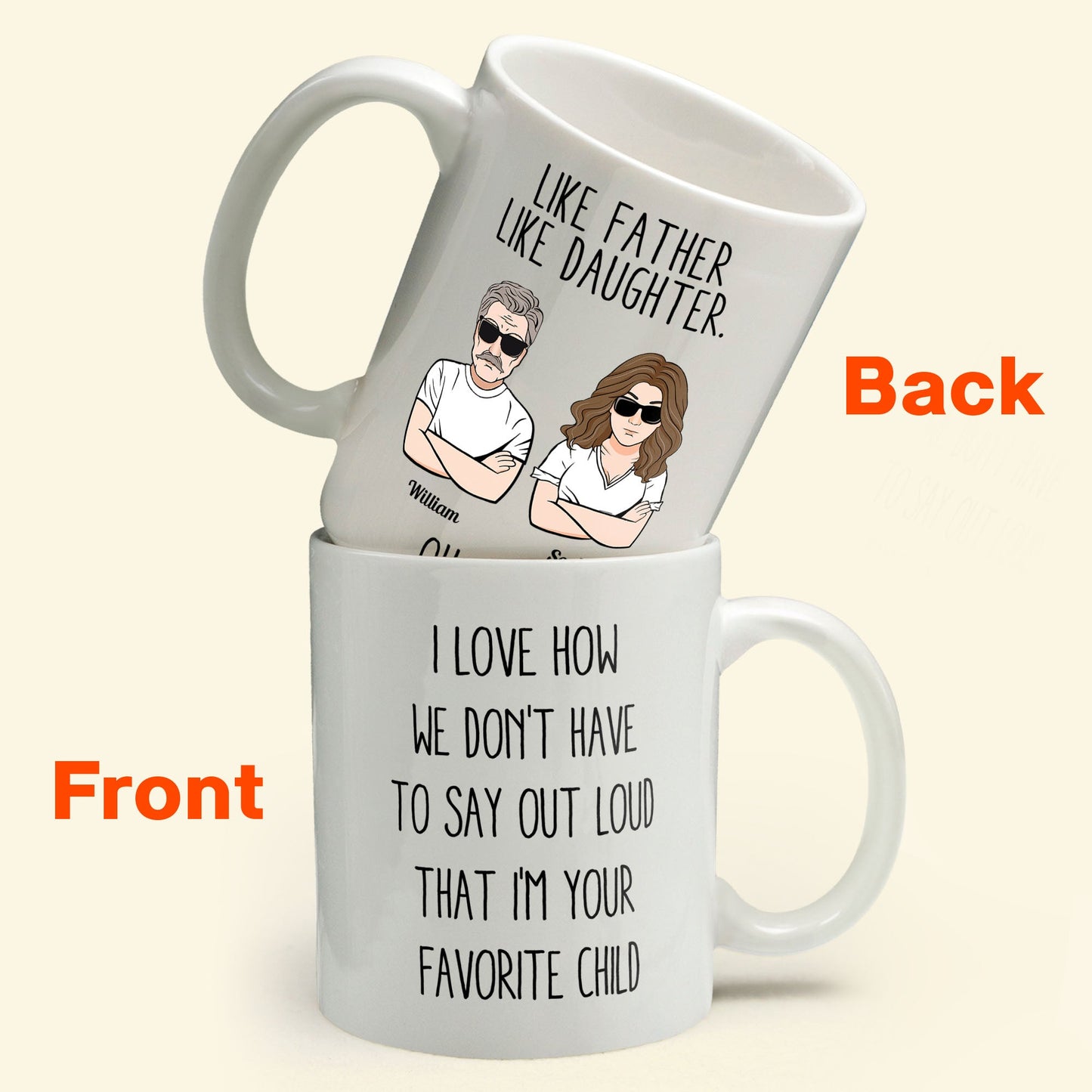 Like Father Like Daughter - Personalized Mug