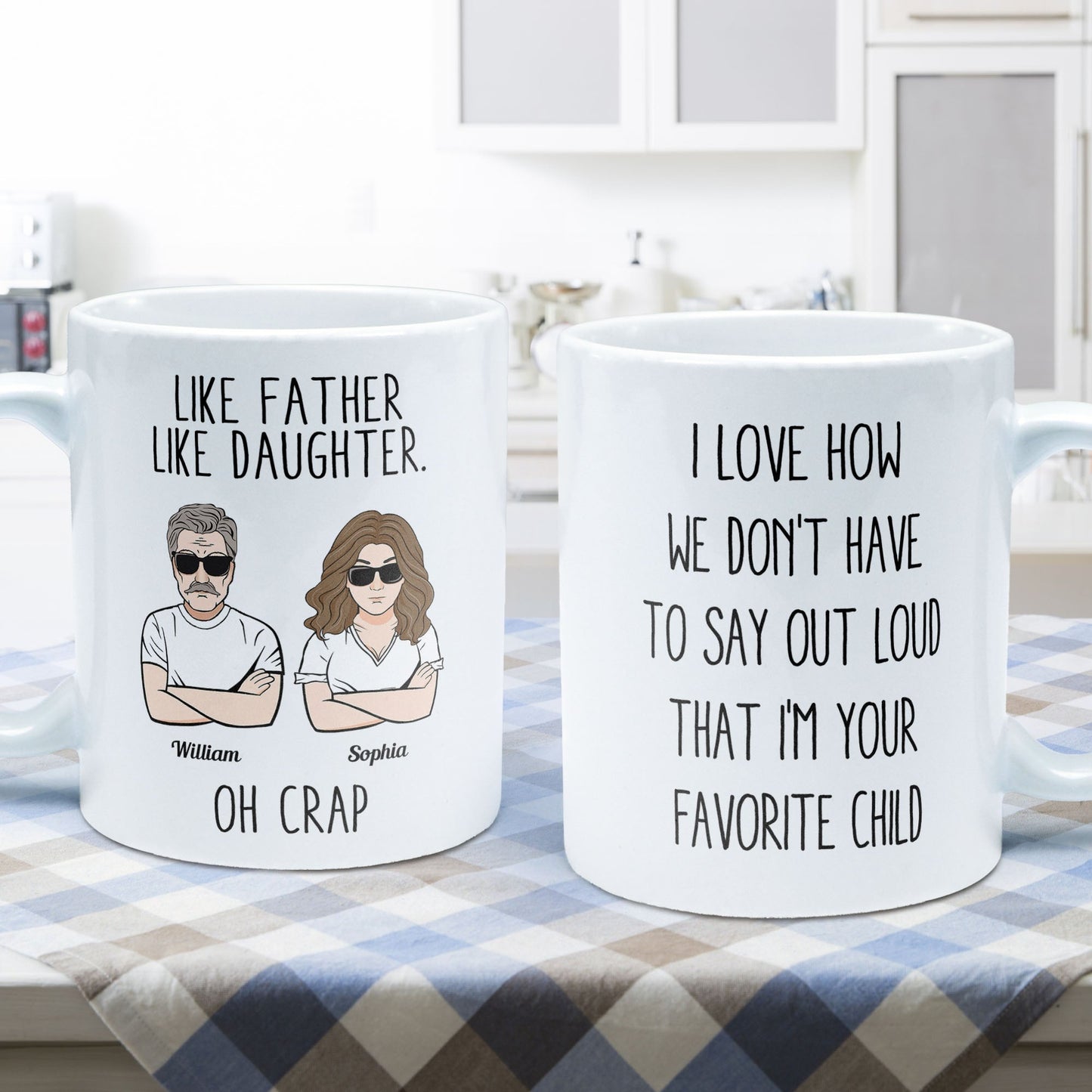 Like Father Like Daughter - Personalized Mug