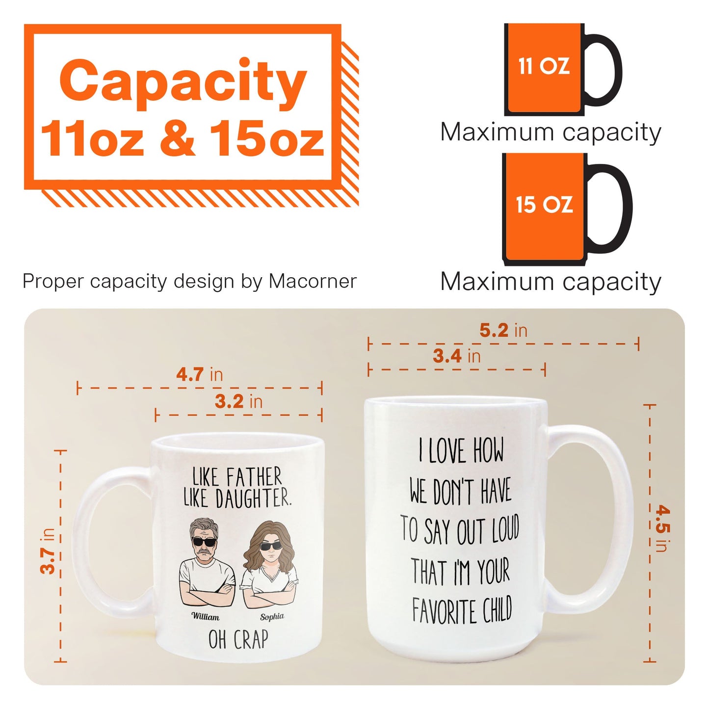 Like Father Like Daughter - Personalized Mug