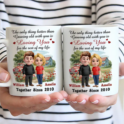 Loving You For The Rest Of My Life Couple - Personalized Mug
