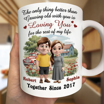 Loving You For The Rest Of My Life Couple - Personalized Mug