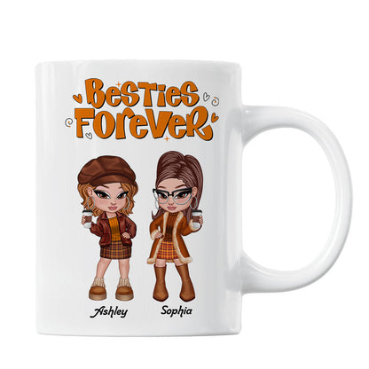 Trendy Fall Season Mug For Besties Sisters, Y2K Style