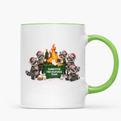 Funny Raccoon Dumpster on Fire Response Team - Personalized Mug - Funny Holiday Gift for Coworkers