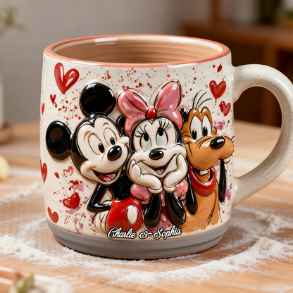 MkMo Magic Mouse You And Me We Got This - Personalized Pottery Mug - Gift For Couples, Movie Fans NL122