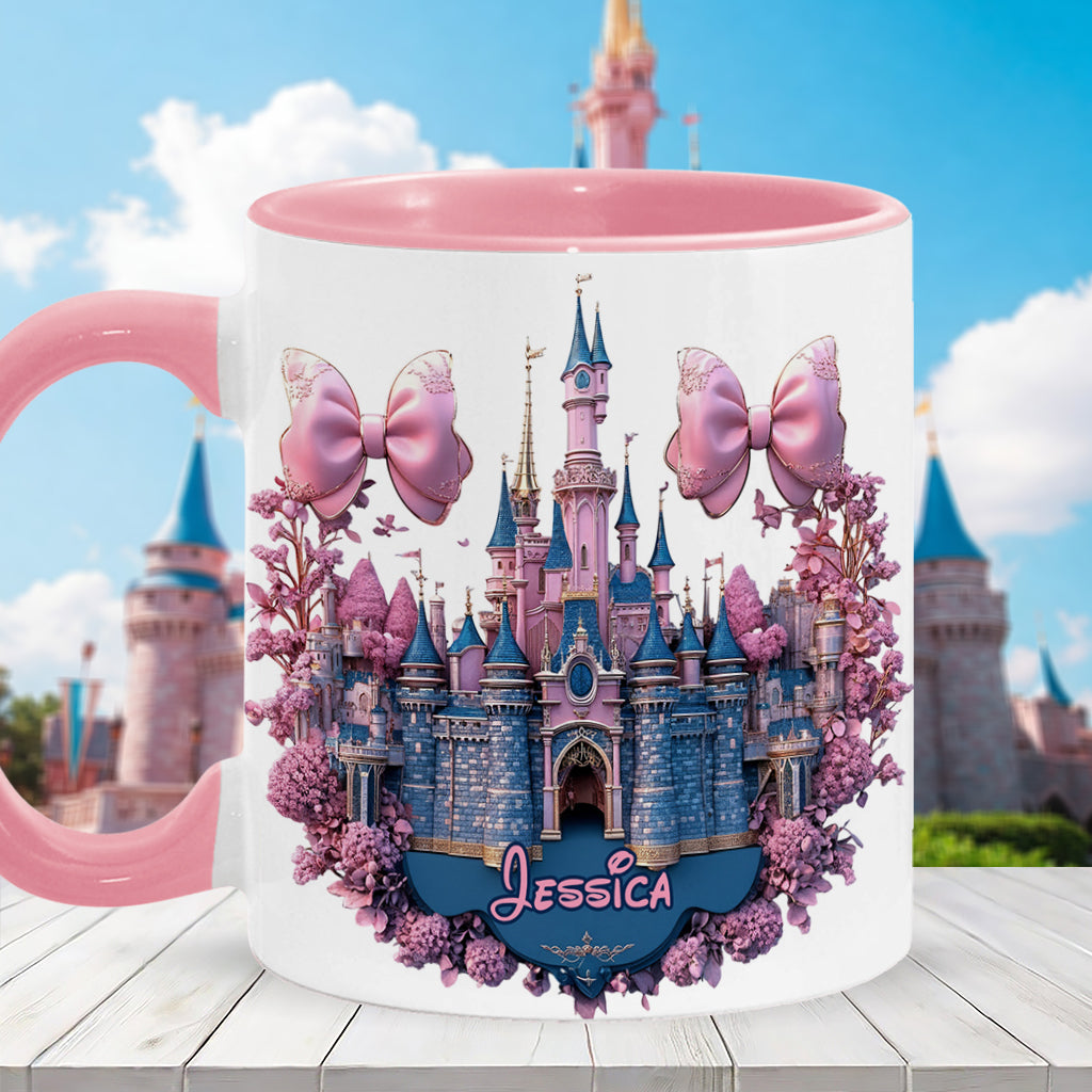 MkMo Magic Mouse And Castles - Personalized Accent Mug - Christmas Gift NA94
