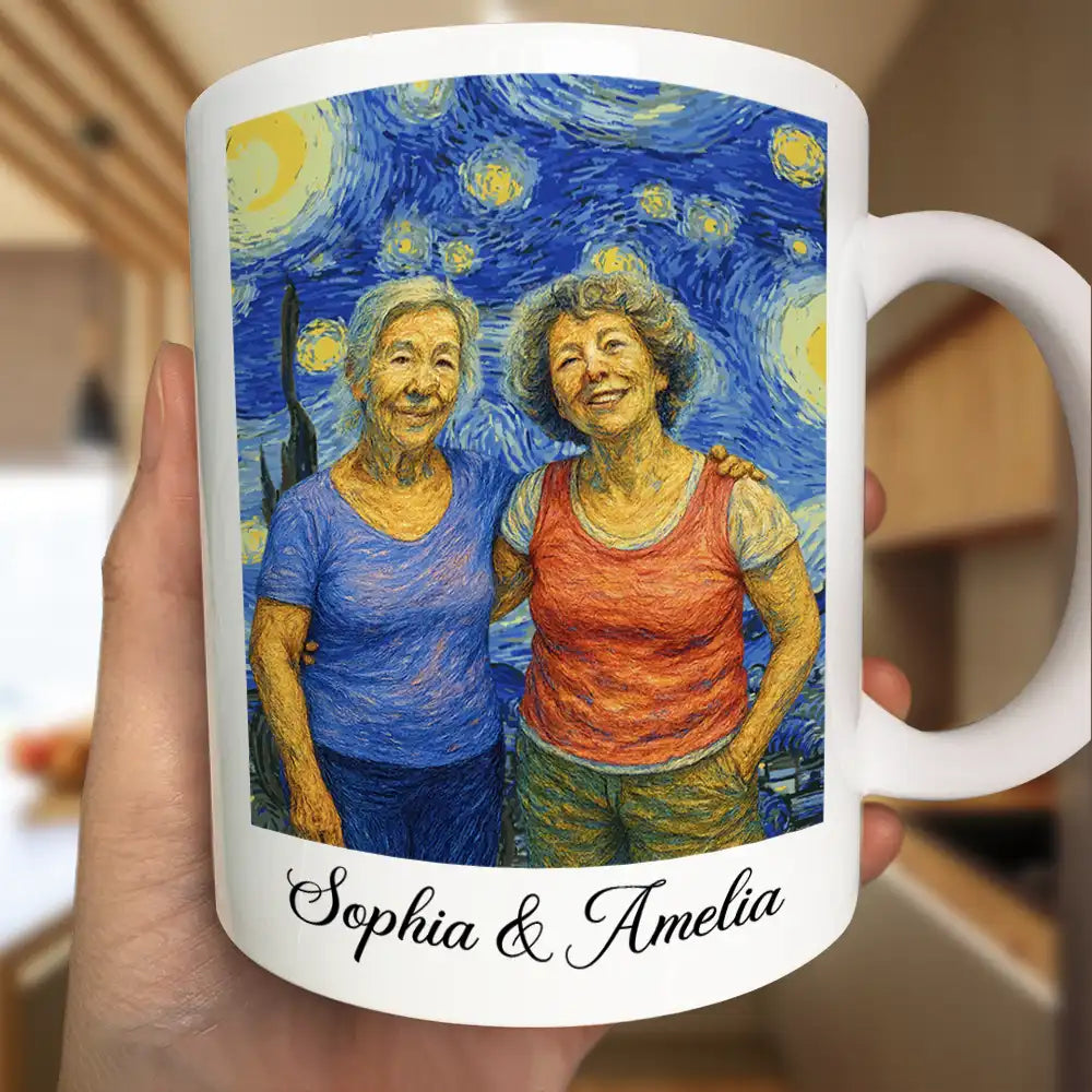 Custom Photo Starry Night Couple When We Get To The End Of Our Lives Together - Personalized Mug