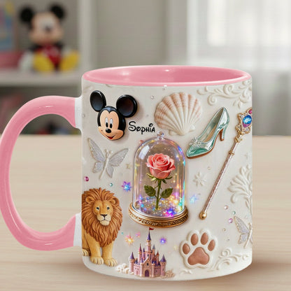 DSNY Magic Mouse Moments - Personalized Accent Mug - Gift For Movie Fans NL122