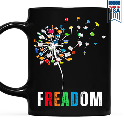 Dandelion Freadom Book Lover Gift Mug