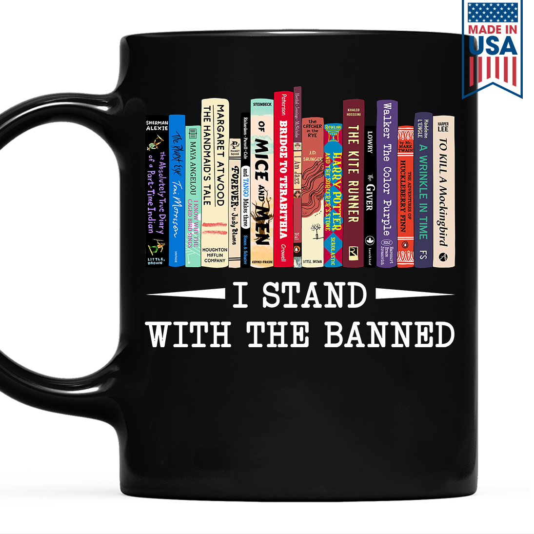 I Stand With The Banned Book Lover Gift Mug