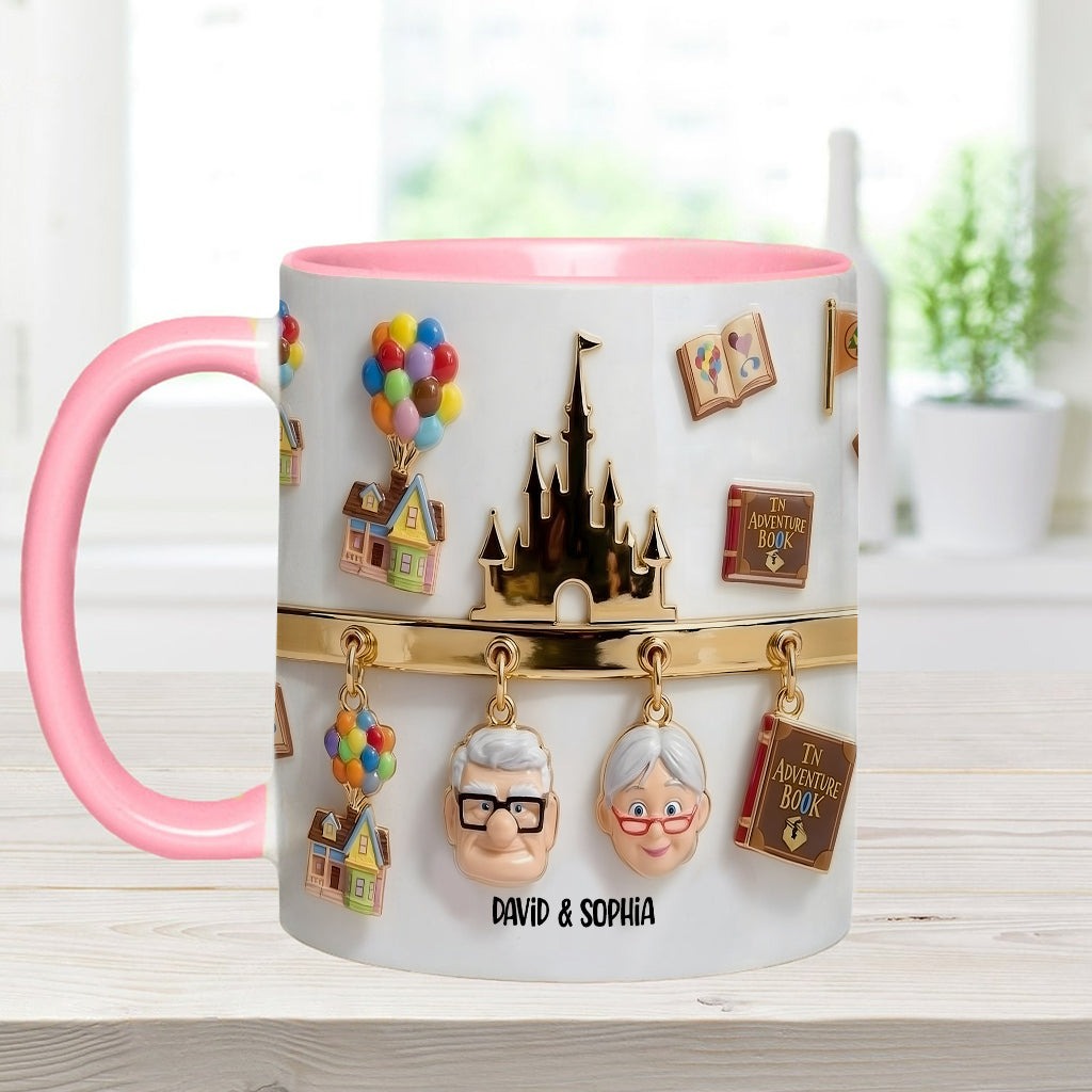 DSNY Growing Old Together - Personalized Accent Mug - Gift For Grandparents, Parents, Couples NL122