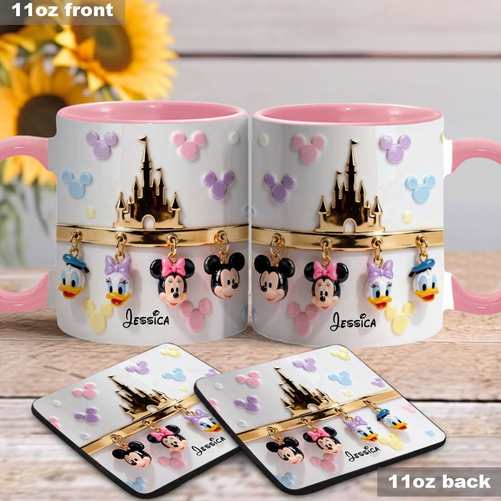 MkMo Magic Mouse Castle - Personalized Accent Mug - Gift For Movie Fans NL122