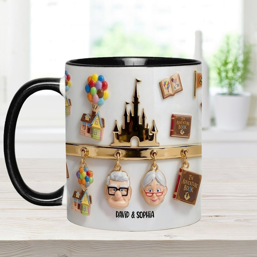 DSNY Growing Old Together - Personalized Accent Mug - Gift For Grandparents, Parents, Couples NL122
