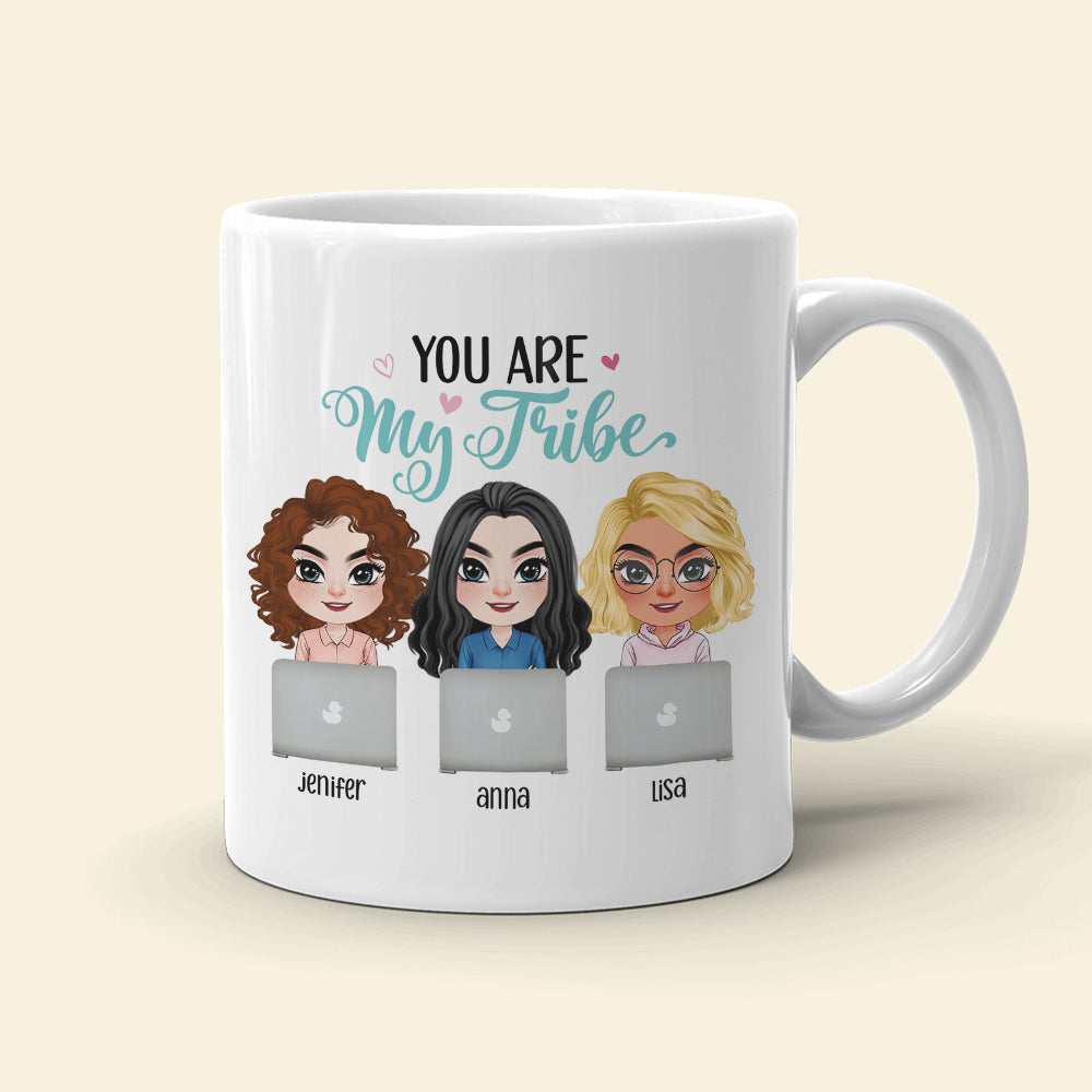You Are My Tribe - Personalized Colleagues Coffee Mug - Gift For Colleagues