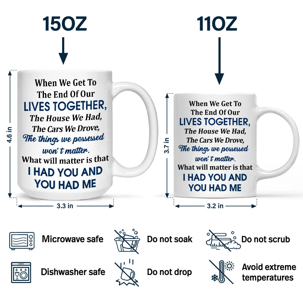 Custom Photo Starry Night Couple When We Get To The End Of Our Lives Together - Personalized Mug