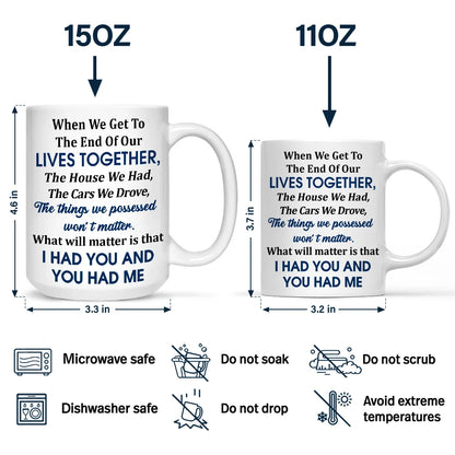 Custom Photo Starry Night Couple When We Get To The End Of Our Lives Together - Personalized Mug