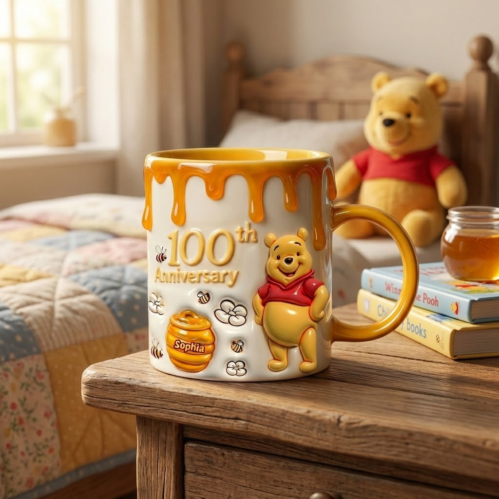 DSNY Honey Bear 100th Anniversary - Personalized Accent Mug - Anniversary Gift For Movie Fans NL122