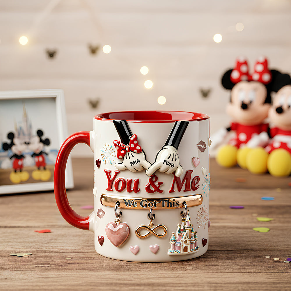 MkMo Magic Mouse You And Me We Got This - Personalized Accent Mug - Gift For Couples, Movie Fans NL122