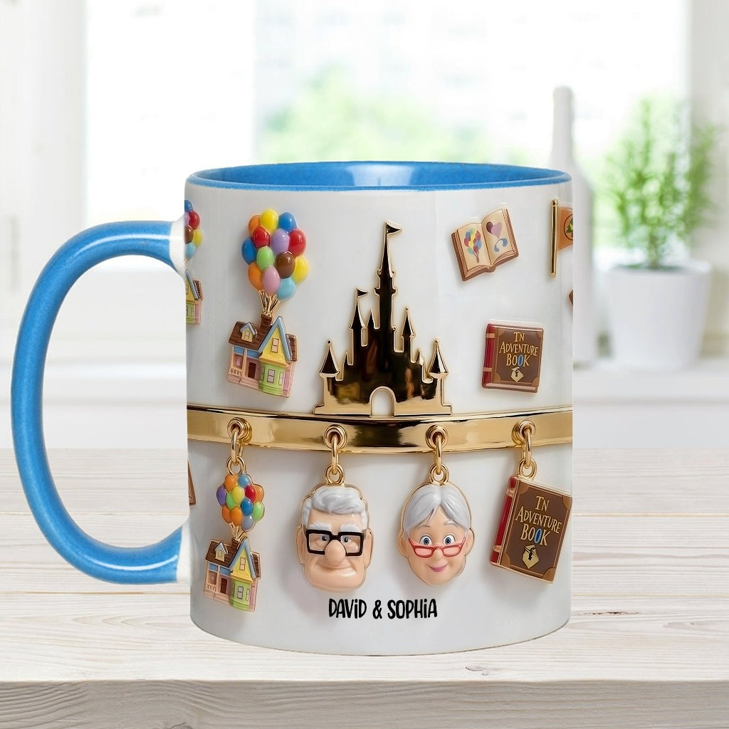 DSNY Growing Old Together - Personalized Accent Mug - Gift For Grandparents, Parents, Couples NL122