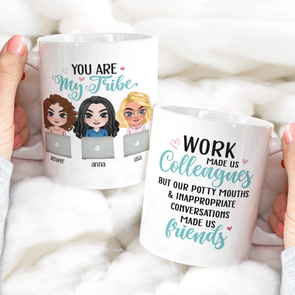You Are My Tribe - Personalized Colleagues Coffee Mug - Gift For Colleagues