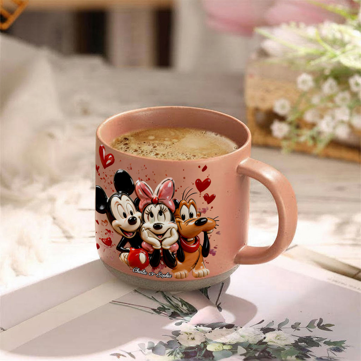 MkMo Magic Mouse You And Me We Got This - Personalized Pottery Mug - Gift For Couples, Movie Fans NL122