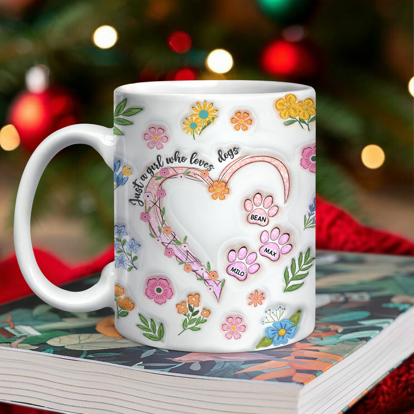 Just A Girl Who Loves Dogs Personalized 3D Inflated Effect Printed Mug HA75 898088