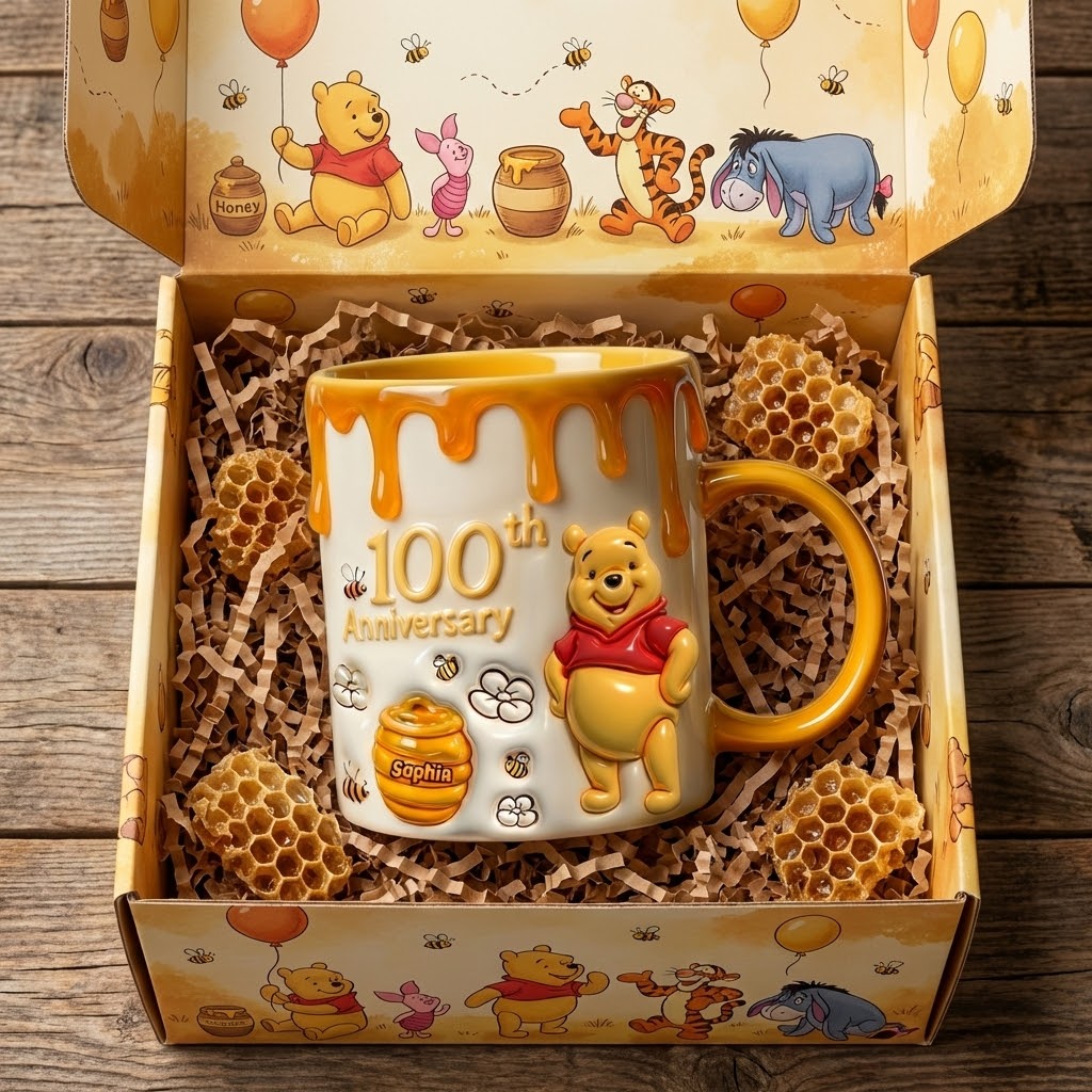 DSNY Honey Bear 100th Anniversary - Personalized Accent Mug - Anniversary Gift For Movie Fans NL122