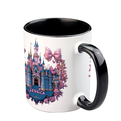 MkMo Magic Mouse And Castles - Personalized Accent Mug - Christmas Gift NA94
