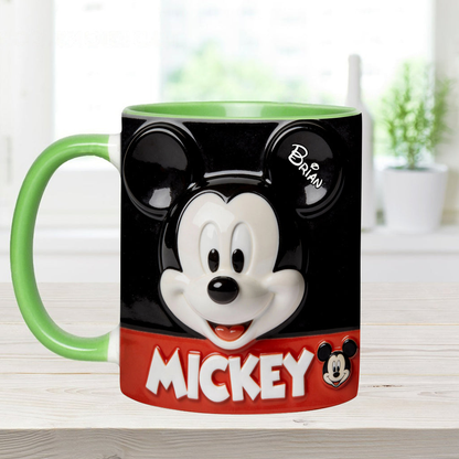 MkMo Just Love Magic Mouse - Personalized Accent Mug - Gift For Movie Fans NL122