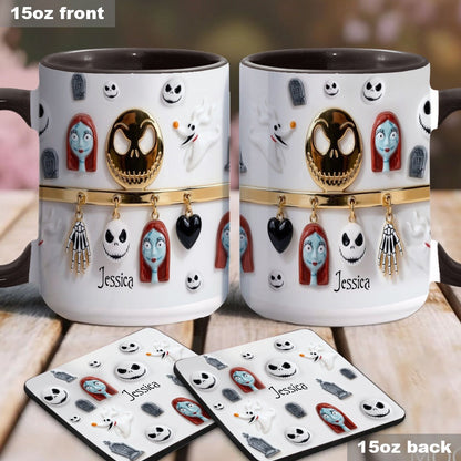Spooky Characters - Personalized Accent Mug - Gift For Movie Fans NL122