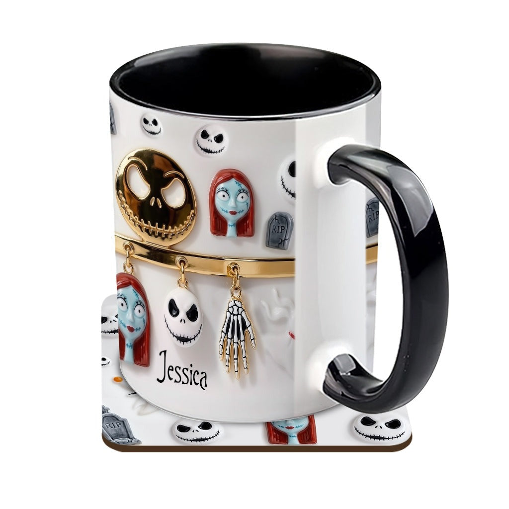 Spooky Characters - Personalized Accent Mug - Gift For Movie Fans NL122