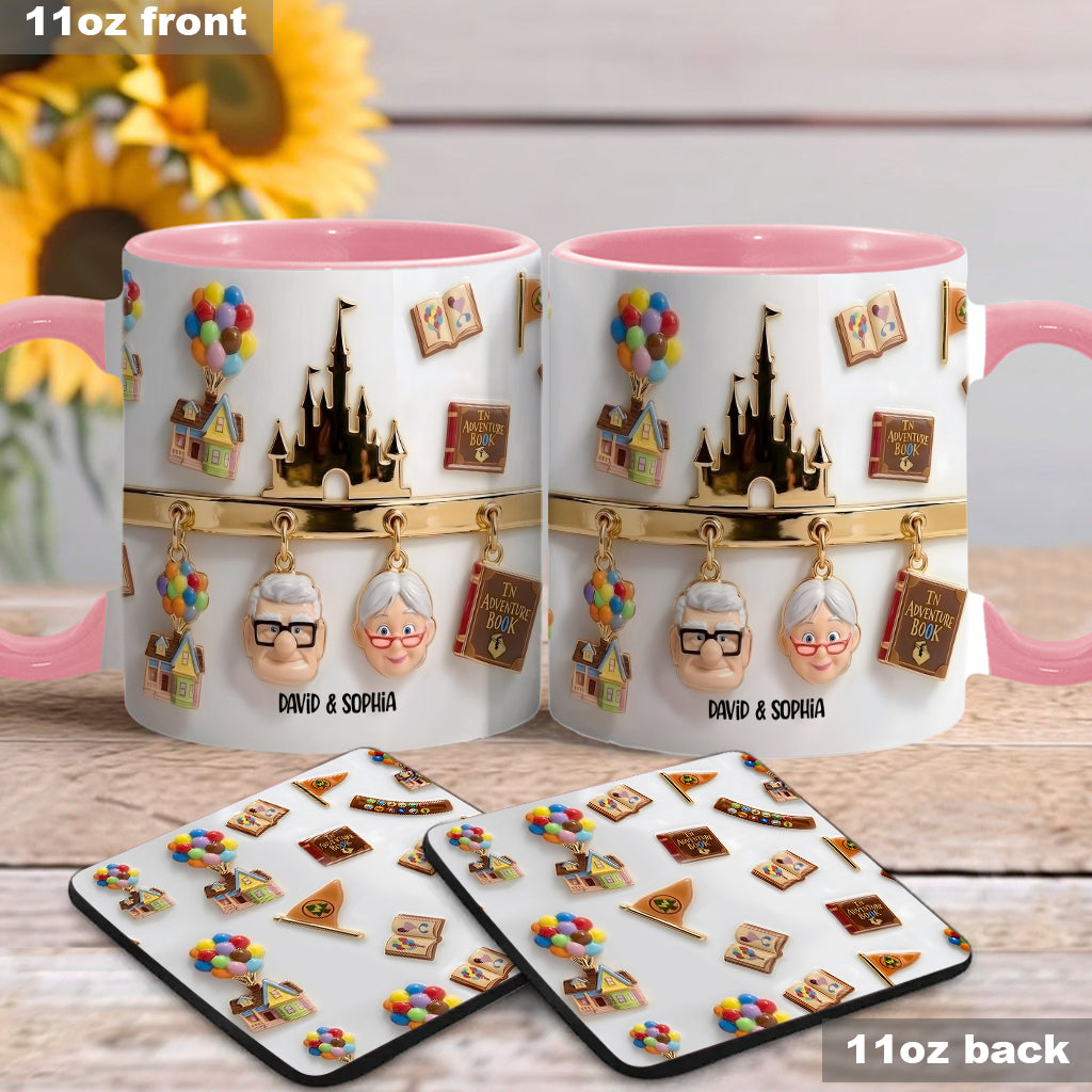 DSNY Growing Old Together - Personalized Accent Mug - Gift For Grandparents, Parents, Couples NL122