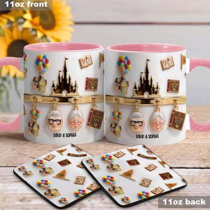 DSNY Growing Old Together - Personalized Accent Mug - Gift For Grandparents, Parents, Couples NL122