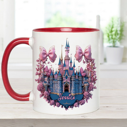 MkMo Magic Mouse And Castles - Personalized Accent Mug - Christmas Gift NA94